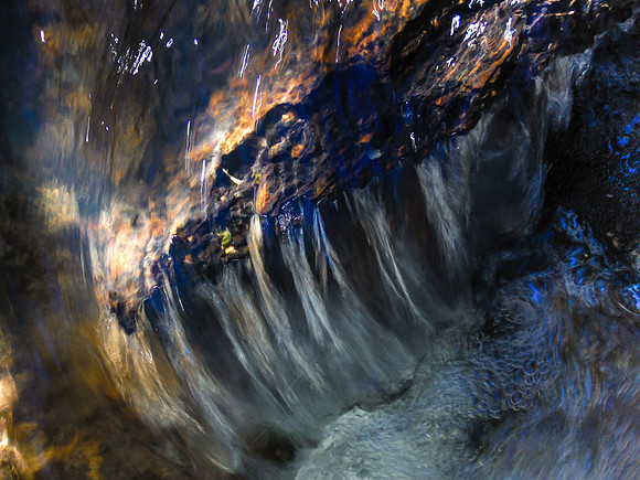 Rock Ledge in Mountain Stream