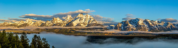 Grand Tetons Sunrise Panorama