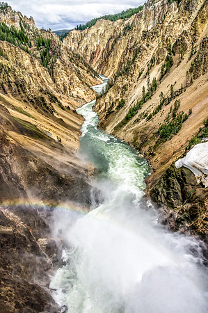 Rainbow over Yellowstone River