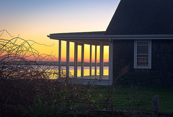 Beach House at Dawn